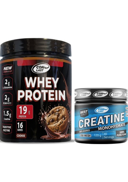Whey Protein Kurabiye Aromalı 400 gr - Creatine 120 gr