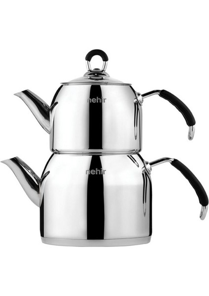 Gümüş Modern Mini Çelik Çaydanlık Takımı Paslanmaz Çelik 0 - 1,99 L