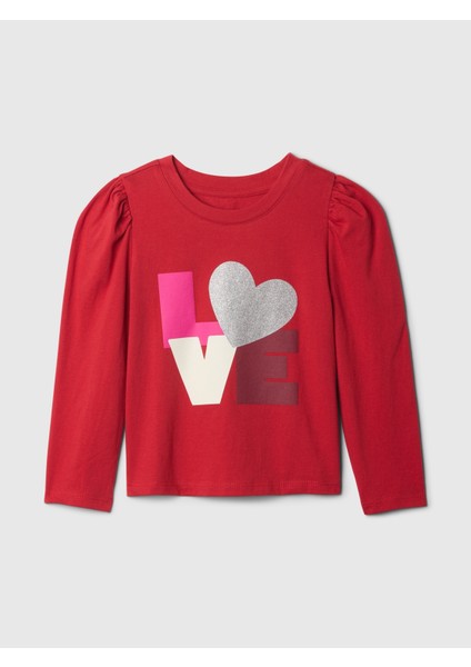 Kız Bebek Kırmızı Mix And Match T-Shirt