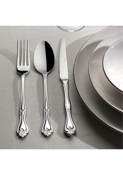 Metalik Lalezar Sade Yemek Bıçak