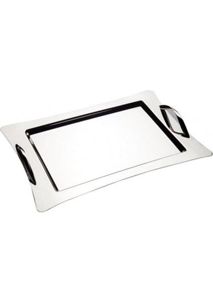 Tekno Trust 1 Parça - Tepsi - Karanfil Sade Çelik Tepsi - Çay Tepsisi - Gri - Çelik fiyatları