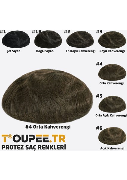 DP7467 Hollywood Protez Saç Erkekler İçin Protez Saç - Toupee For Men 30 mm - Doğal Dalgalı İnsan Saçı - Remy Saç - %130 Saç Yoğunluklu Saç Değiştirme Sistemi
