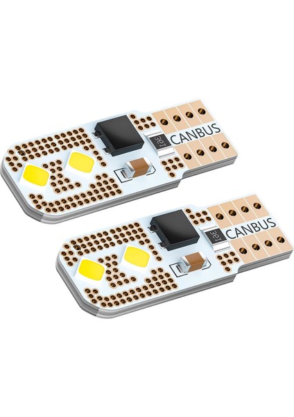 T10 LED 4 Ledli Yassı Park Plaka Tavan Bagaj Ledi Kırmızı (2 Adet)