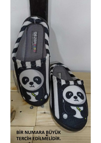 Kışlık Rahat Taban Panda Resimli Erkek Çocuk Ev Terliği fırsatları