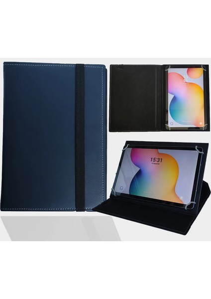 Nextbook NX010HI8G - 10.1" Tablet Uyumlu Standlı Üniversal Kapaklı Tablet Kılıfı