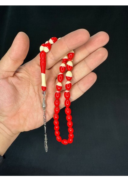 Yeşil Bilardo Topu Benzetme Toz Kehribar Tesbih Beyzi Kesim 12X8MM T-700 modelleri