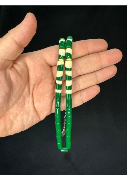 Yeşil Bilardo Topu Benzetme Toz Kehribar Tesbih Kesme Kesim 12X8MM T-705 fiyatları