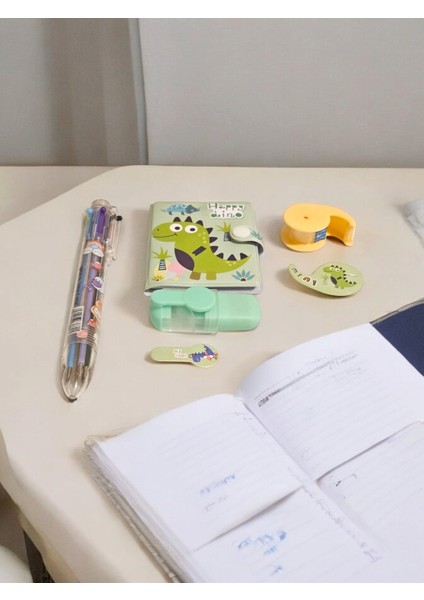 Sevimli Dinazor Eğlenceli Kırtasiye Seti - Çocuklara Hediye - Doğum günü hediyesi modelleri