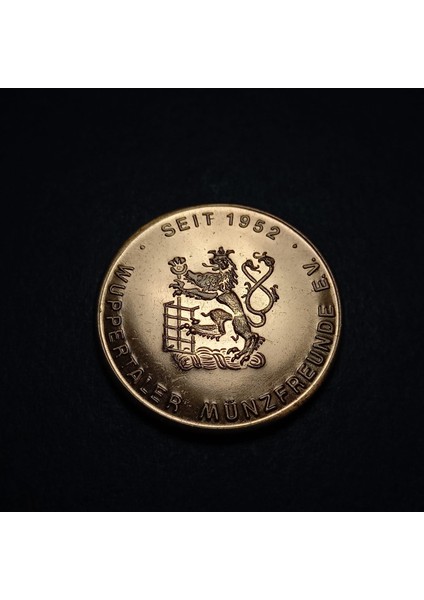 69F74FA2737 1980 Almanya Vohvinkel'deki Bit Pazarı Hatıra Madalyon 12.3gram 30MM