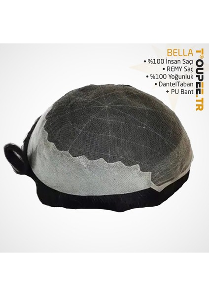 DP7465 Bella Protez Saç - Erkekler İçin Protez Saç - Toupee For Men - Doğal Dalgalı İnsan Saçı - Remy Saç - Saç Yoğunluklu - Saç Değiştirme Sistemi - Peruk Saç Protezi Boyutu: 8X10" Ce Rohs