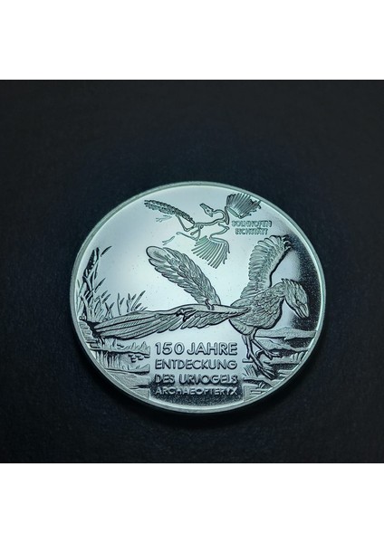 Escoines 93D2412E0 Almanya, Antik Kuş Archæopteryx'in Keşfinin 150.YILI Hatıra Madalya 16.6gram 35MM fiyatları