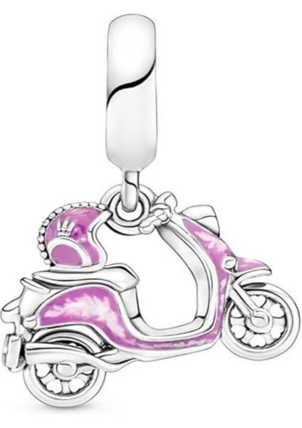 Pembe Motosiklet Scooter Charm modelleri