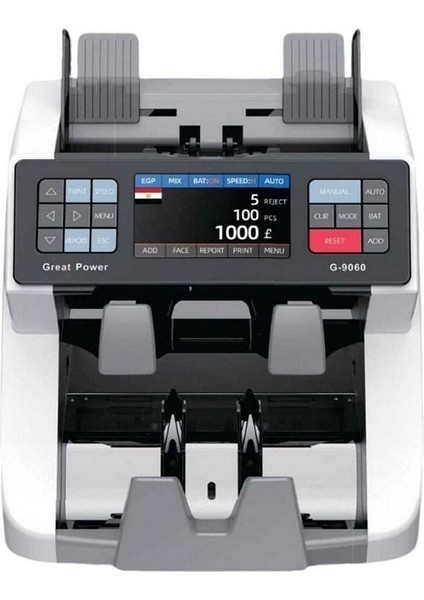 Profesyonel Para Sayma Makinesi Çift Katlı Çift Cıslı Seri Numara Yazıcılı 25 Ülke STA-6000