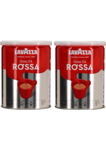 Qualita Rossa Filtre Kahve - Teneke Kutu - 250GR x 2'li