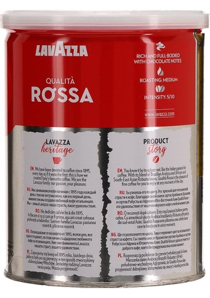 Qualita Rossa Filtre Kahve - Teneke Kutu - 250GR x 2'li modelleri