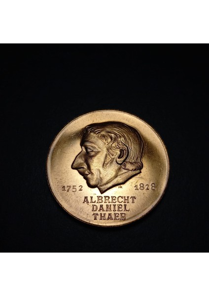 Almanya, Ziraat Mühendisi Albrecht Daniel Thaer Hatıra Madalya 36GRAM 42MM Nadir fırsatları