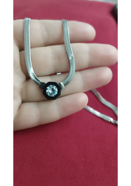 1.sınıf Çelik Kararma Yapmaz Italyan Zincir Çağla Model Silver Kolye modelleri