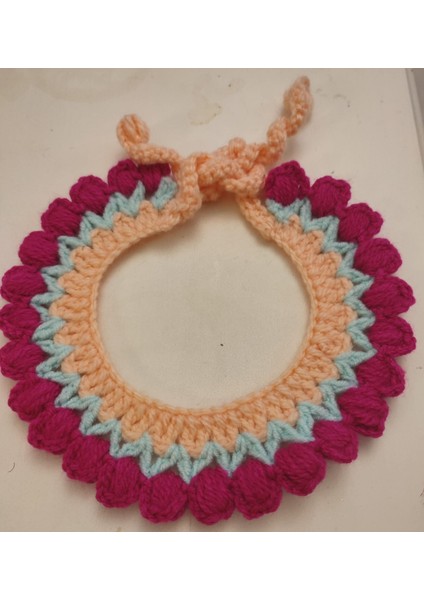 Kedi Boyunluk Çiçek Temalı Aksesuar Tasma Pink