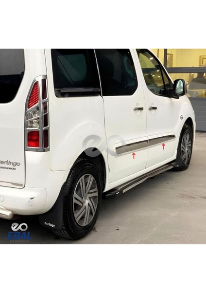 Citroen Berlingo Krom Yan Kapı Çıtası 4 Parça 2008-2018 Paslanmaz Çelik