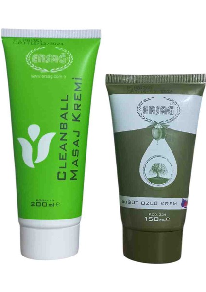 200 ml Masaj Jel + Söğüt Özlü Krem Seti