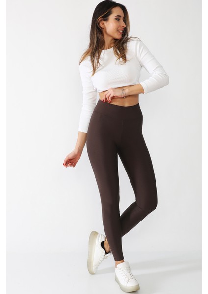 Şardonlu Kışlık Toparlayıcı Polar Tayt Yüksek Bel fiyatları