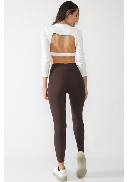 Şardonlu Kışlık Toparlayıcı Polar Tayt Yüksek Bel fırsatları