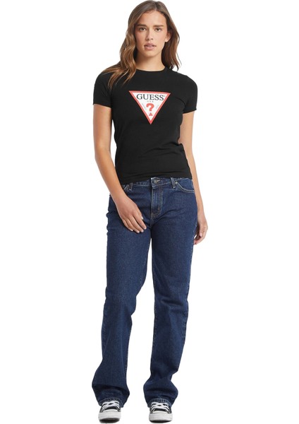 Gj Ss Cn Slim Iconic Kadın T-Shirt - W4YI04J1314