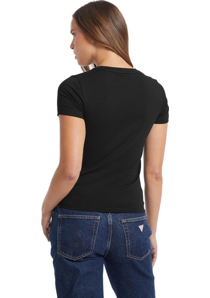 Gj Ss Cn Slim Iconic Kadın T-Shirt - W4YI04J1314