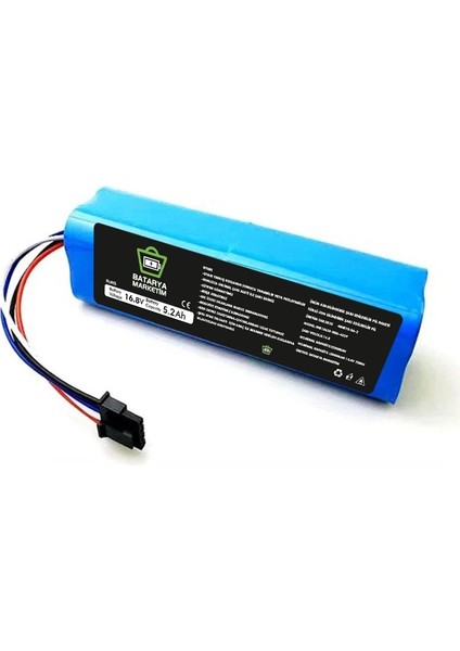 Xiaomi Mop Pro 2 Plus 3D STYTJO2ZHM Uyumlu Batarya (Orjinal Kapasite) 5200MAH Pil Robot Süpürge Pil