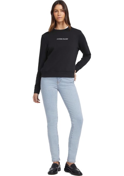 Logo Işlemeli Kadın Sweatshirt - W4YQ10KC811