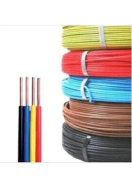 1,5 mm Nya Kablo Tek Damar 15 Metre Kırmızı