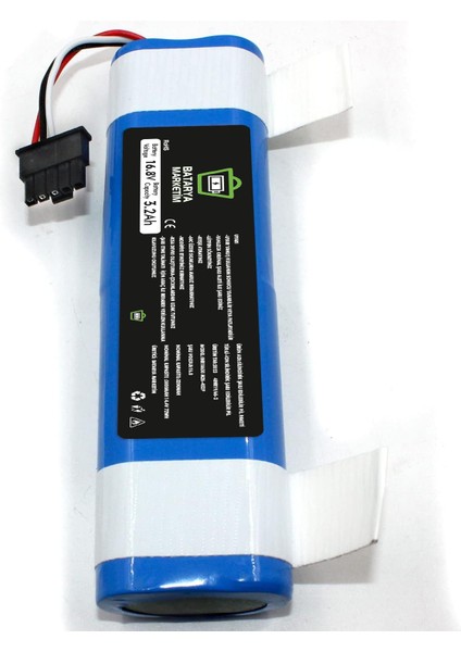 Xiaomi Mi Robot Vacuum Mop P Uyumlu Batarya (Orjinal Kapasite) 3200MAH Pil Robot Süpürge Bataryası