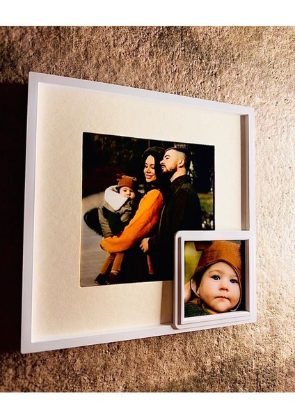 Yapışkanlı Sök-Tak Paspartulu Beyaz 21X21CM Kare Fotoğraf Çerçevesi - 3'lü Paket Özel Seri fırsatları