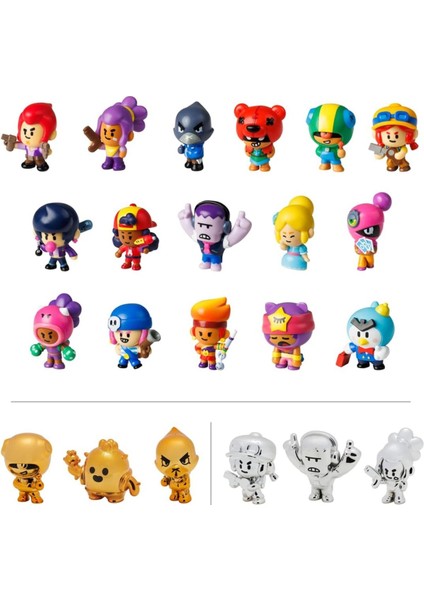 Brawl Stars Sürpriz Figür - 5 cm - 3 Adet