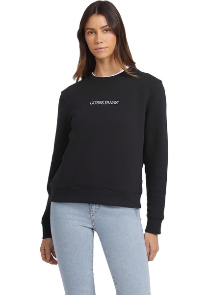 Logo Işlemeli Kadın Sweatshirt - W4YQ10KC811