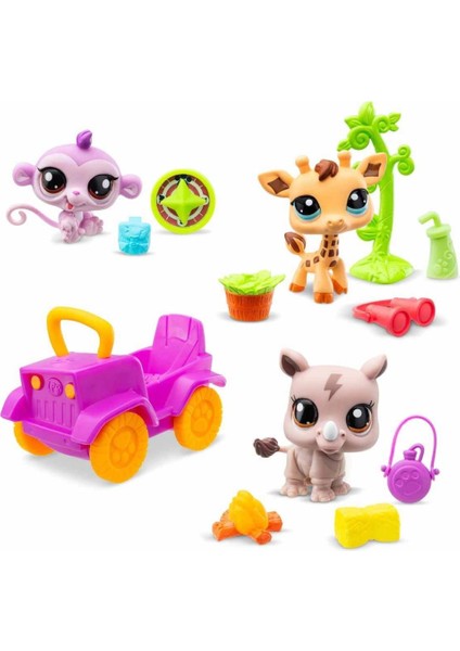 Nessiworld 5240 Littlest Pet Shop Minişler Safari Oyun Seti S1 -Sunman