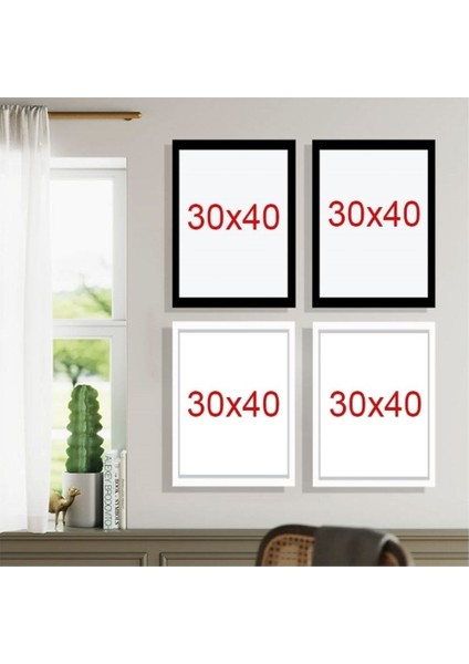 Yapışkanlı Sök-Tak Duvar Çerçevesi 30X40CM - 2'li Set - Iz ve Leke Bırakmaz fırsatları