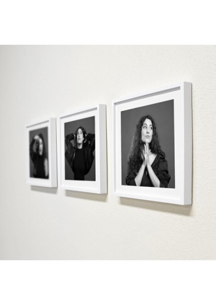 Sök Tak Kare Çerçeve Beyaz (3 Adet) Fotoğrafsız