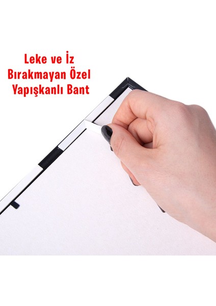 Yapışkanlı Sök-Tak Klasik Altın Kare Çerçeveler - 3'lü Paket 21X21CM modelleri