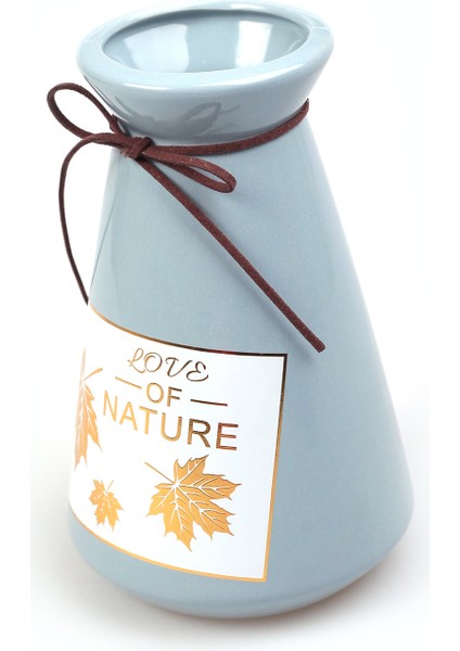 Natural Mavi Seramik Dekor Vazo 17,5cm fiyatları