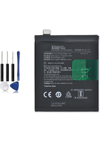 One Plus 7t Ile Uyumlu Ithal Pil Batarya