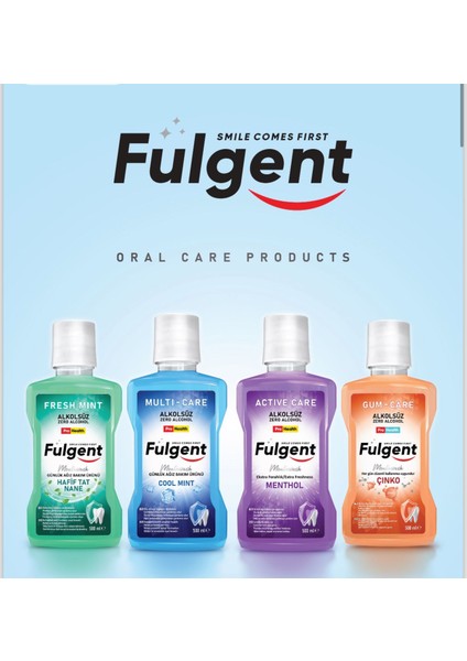 Mouthwash Fulgent Multı Care Mouthwash Alkolsüz Ağız Bakım Suyu 500 ml modelleri