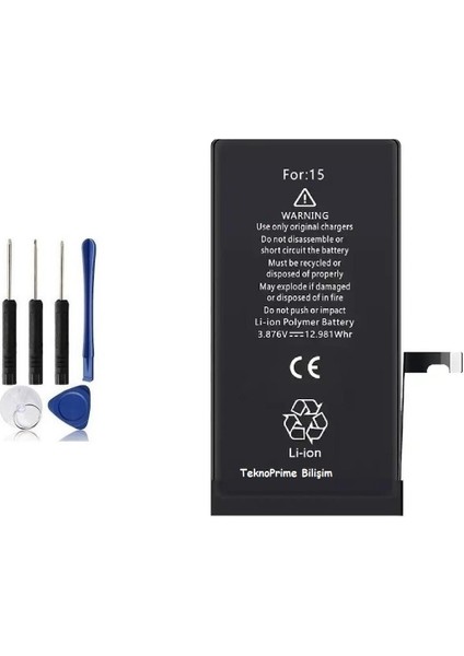 Apple iPhone 15 Ile Uyumlu Ithal Pil Batarya