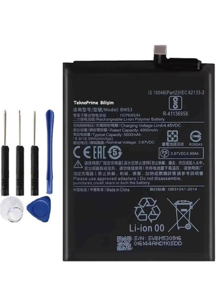 Xiaomi Mi 10T Pro Ile Uyumlu Ithal Pil Batarya BM53