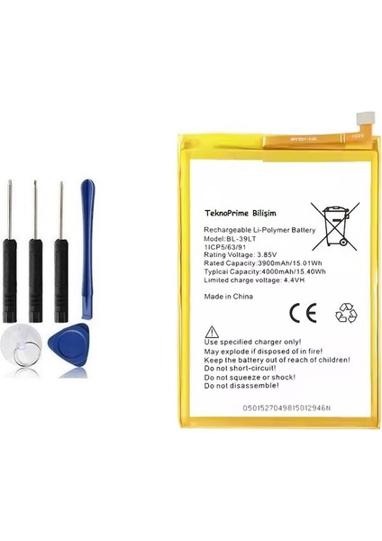 Tecno Camon 12 Ile Uyumlu Ithal Pil Batarya BL-39LT