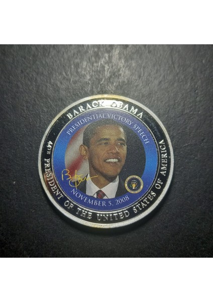 39963676AC028BCD75 Abd Barack Obama 2008 Hatıra Madalya 29GRAM 40MM fiyatları