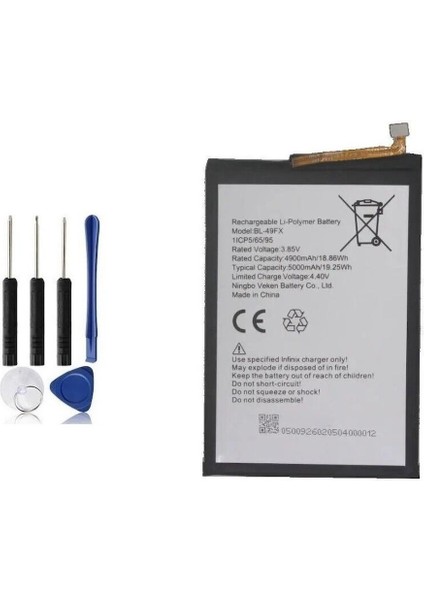 Infinix Hot 9 Pro Ile Uyumlu Ithal Pil Batarya BL-49FX