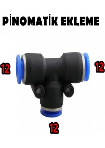 Pnömatik Te 12-12-12 mm Hava Jakı Paketlerde 25 Adet Bulunmakta fiyatları
