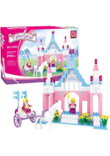 Ausini-Asya Bricks 24502, Fairyland 245 Parça Şato ve At Arabası Temalı LEGO Seti