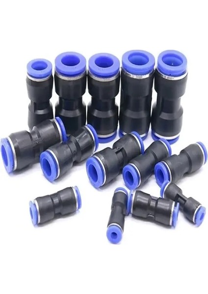Pnömatik Nipel 12-12 mm Hava Jakı Paketlerde 25 Adet Bulunmakta